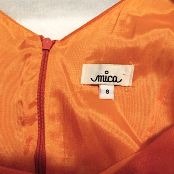 Mica Embroidered Sleeveless Silk Dress, Size 8 - Picture 5 of 6